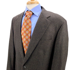 Brooks Brothers 1818 Madison Saxxon Wool Brown Blazer Sport Jacket Mens 41L