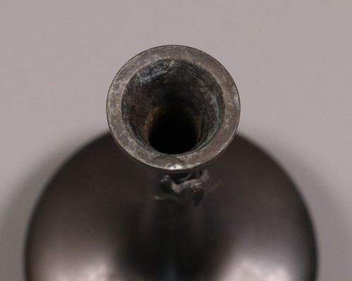 Japanese Bronze Bud Vase 7.87inch Frogs Design Bonsai Ikebana Flower Display - Picture 13 of 21