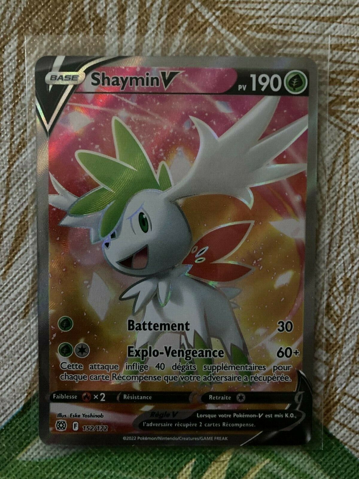 Pokemon Card Shaymin V 152/172 Full Art Ultra Rare Brilliant Stars SWS –  TOYSUCKER