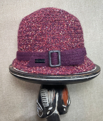 Betmar New York Boucle Hat Betmar New York Willow Knit Cloche Hat Boucle Bucket Flower  main image 3