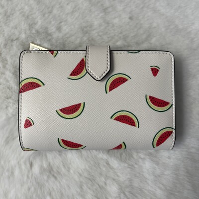 New KATE SPADE Staci Watermelon Party Printed Medium Compact