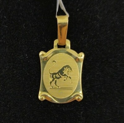 Anhänger Gold 18 K 750 Mls. Horoskop Stier, Forma Pergament