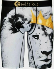 Ethika the Staple Lion King Gold Crown Men's Long Boxers Briefs NWT