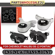 4x Auto Trans Motor & Transmission Mount for Chevrolet Malibu 08-12 Pontiac G6