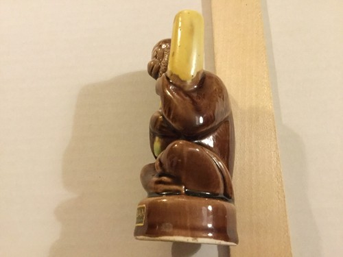 Vintage Empty Mobana Creme De Banana Ceramic Monkey Sculpture Liqueur Decanter - Picture 4 of 8