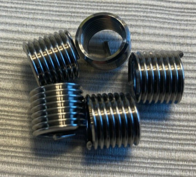 5 pcs Helicoil Wire SS Inserts M10-1.5x12 (.472) long helicals