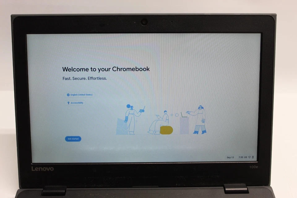 Lenovo 100E Chromebook 4GB 16GB Intel Celeron N3350 1.10GHz - Image 2 of 4