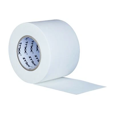 STIKK 4" x 60 Yard 55 Meter White Gaffers Tape No Residue Cloth Matte Finish