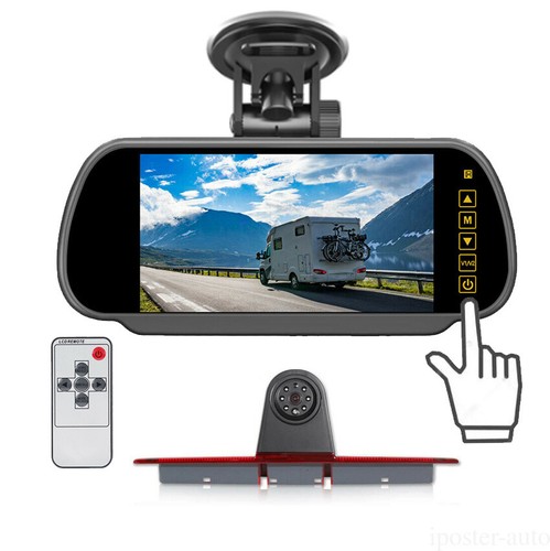 IPoster 7 Inch HD Backup Camera Kit – CCD Reversing Monitor For Mercedes Sprinter, VW Crafter, Trucks, Vans – Wired, Night Vision