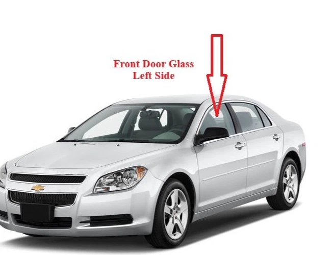 Fit 2008-2012 Chevy Malibu 4 Door Driver Side Left Front Door Glass Window - Image 2 of 2