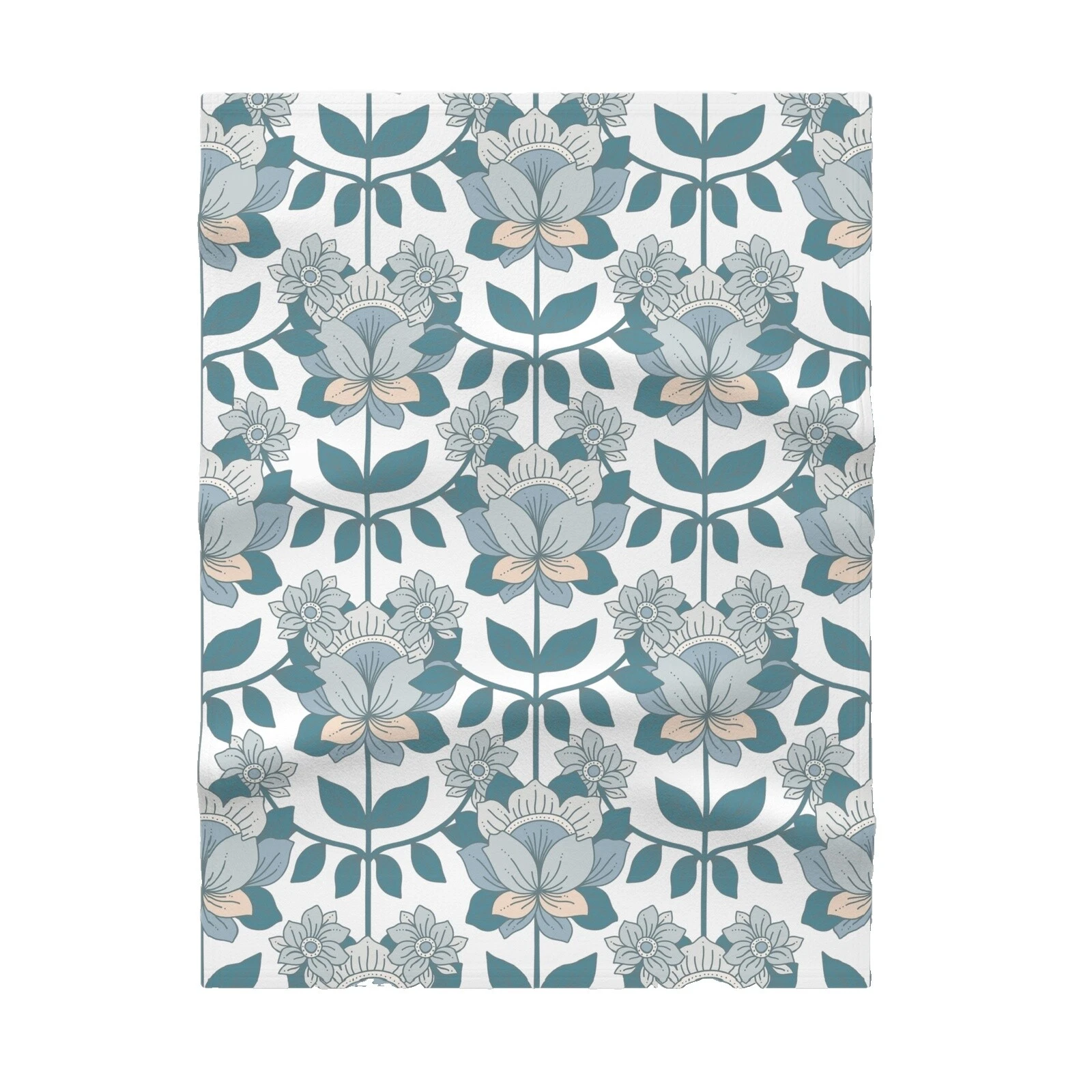 Cobijas y mantas Floral de lana