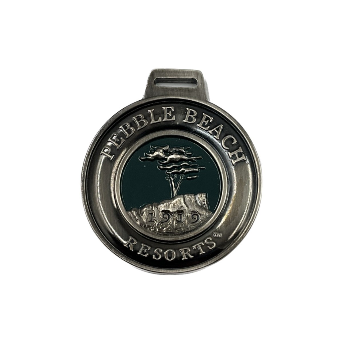 Pebble Beach Resort Golf Bag Tag - Spanish Bay Medal Spyglass Hill