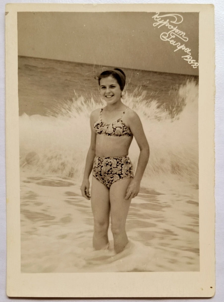 Vintage girl bathing shop suits