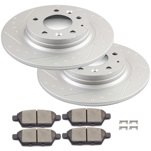 REAR. BRAKE ROTORS & BRAKES PADS FORD FUSION MERCURY MILAN MKZ ROTOR & PAD SET - Picture 6 of 6