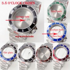 40MM Watch Case Ceramic Bezel Sapphire Glass fit NH35 NH36 2824 PT5000 movement