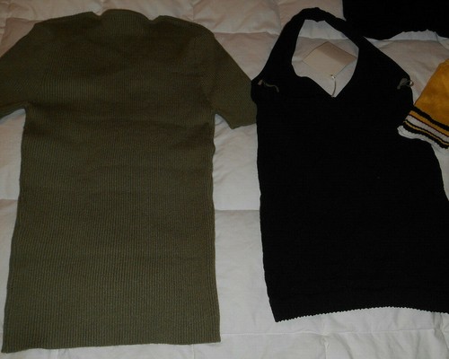 NEW NWT LOT JUNIORS TOPS SHIRTS CROP STRAPLESS HALTER SPANDEX JRS CLOTHES MEDIUM - Picture 4 of 8