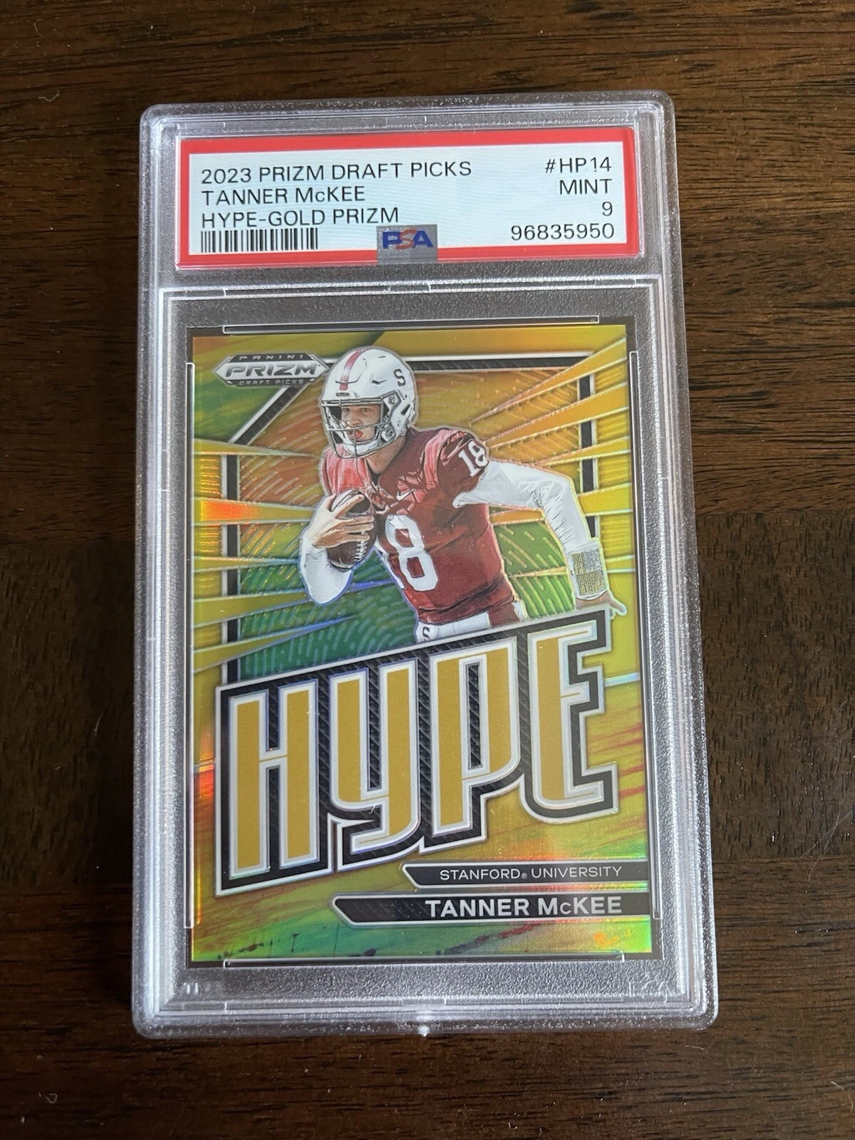 Tanner McKee Panini Prizm Draft Picks Hype #HP14 Gold