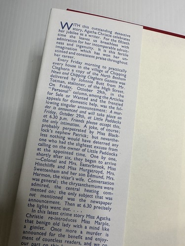 AGATHA CHRISTIE A Murder is Announced 1953 HC Dust Jacket MISS MARPLE Whodunnit - Picture 5 of 22