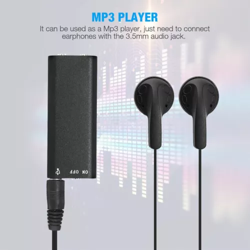 Mini Spy Audio Recorder Voice Activated Office Listening Device 96 Hours 16GB - Picture 10 of 11