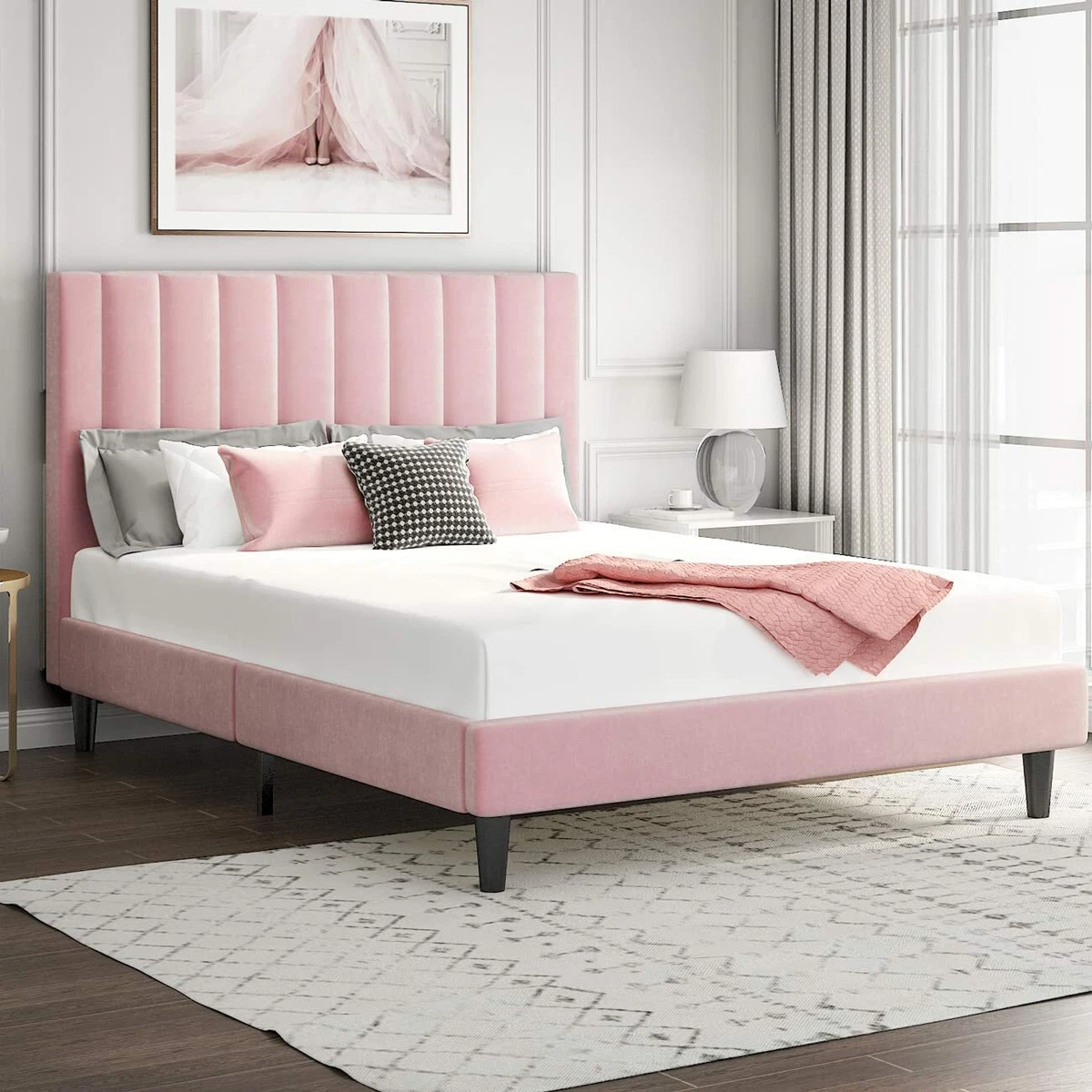 Queen bed on sale foundation near me