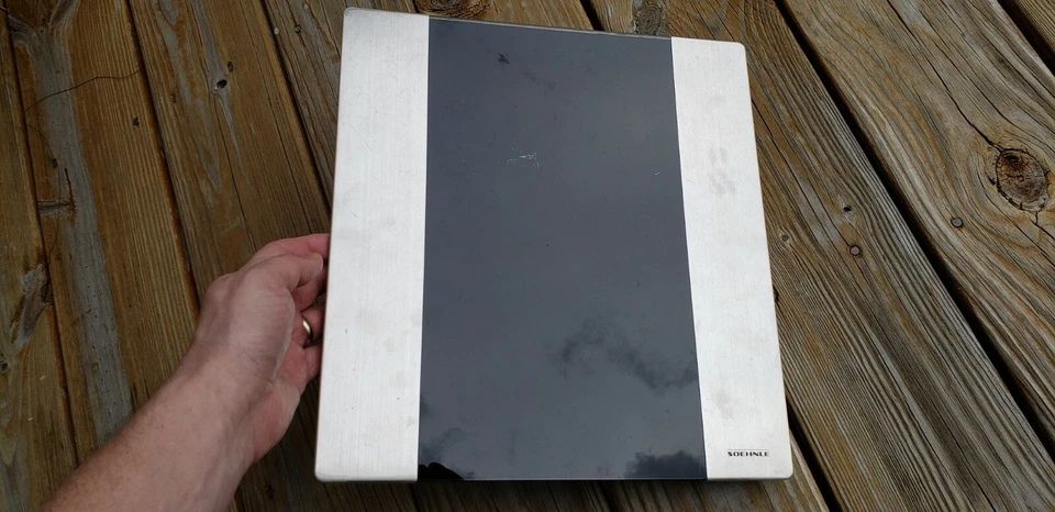 Báscula de baño digital Soehnle Linea | 150 kg 330 lb capacidad plateada 63536 usada en excelente estado Foto 3 de 4