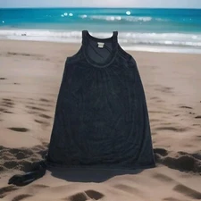 Capelli New York Swim Cover Up Black Women Size S/M Sleeveless