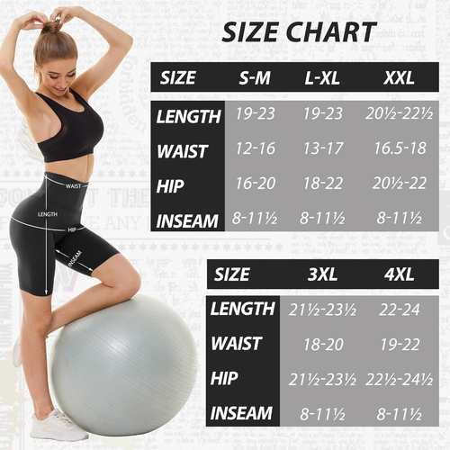 4 Pack Biker Shorts for Women - 8” High Waist Tummy Control Summer Workout Short - 第 4/12 張圖片