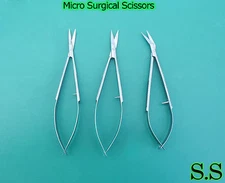 3 Micro Surgical Scissors Ophthalmic & Lab Instruments