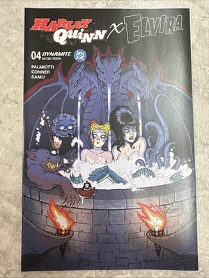 Harley Quinn X Elvira #4 DC Dynamite Comics Cover A Amanda Conner Palmiotti 2025