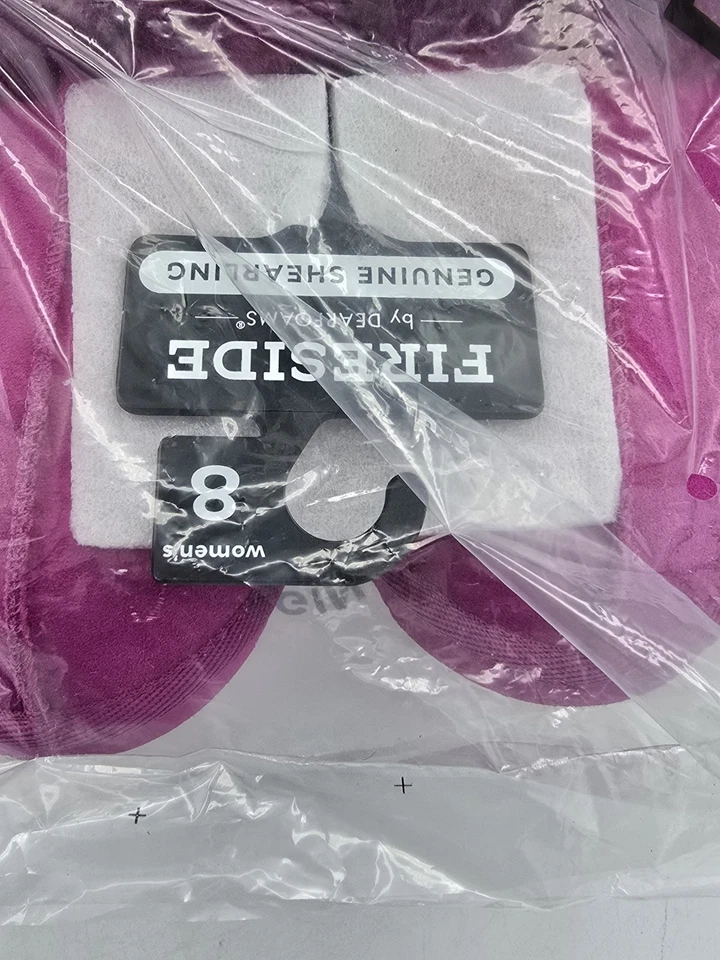 Zapatillas para mujer Fireside By Dearfoams Sydney, gamuza de oveja genuina talla 8 Foto 3 de 4