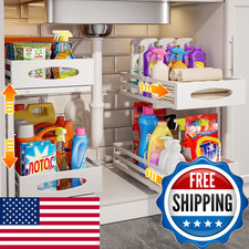 Mixeshop Under Sink Organizer 2 Tier Under Sink Organizers And Storage