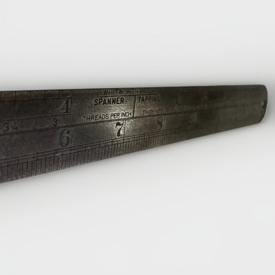 Chesterman Whitworth Tonhöhenregel Nr. 323D Vintage Engineering Messwerkzeug UK