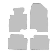 Fußmatten passend für Mazda 3 Typ BM, BN (Baujahr 2013 - 2019), Robust anthrazit