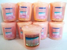 YANKEE CANDLE Sampler Votive Candles, PINK SANDS, NEW x 9