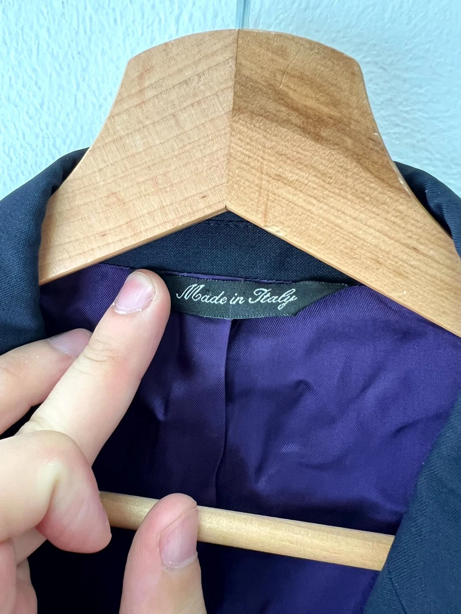 Paul Smith The Byard 2 Piece Suit Mens 40R Navy Wool Mohair Made in Italy Purple