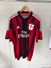 Camiseta de fútbol local Adidas AC Milan 2014/15 para hombre XL Fly Emirates D87224