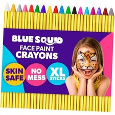 Face Paint Crayons for Kids - 18pcs XL Non-Toxic, Washable 18 Colors Crayons