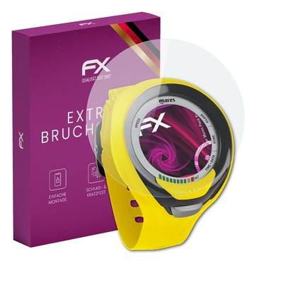 atFoliX Glasfolie für Mares Puck Pro Plus Displayfolie 9H Schutzpanzer