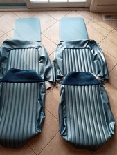 1962 Ford Thunderbird Front Bucket Seat Coversvinyl Light Silver Blue Metalic
