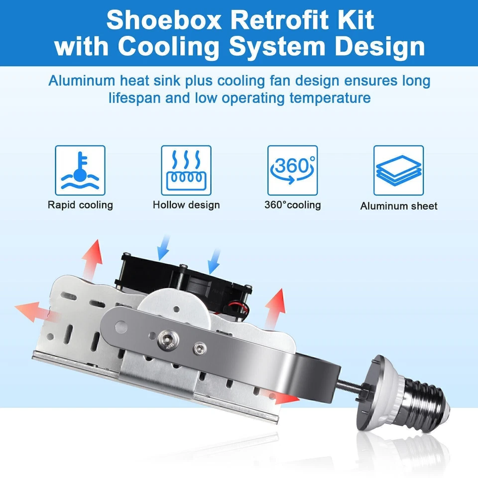LED Retrofit Kit 240Watt AC480V For Parking Lot Large Area Shoebox Pole Lights - Image 4 of 4