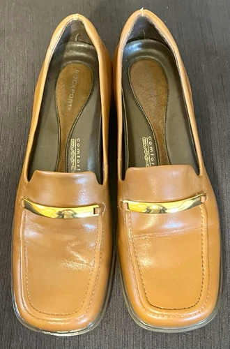 MOCASSINO SLIP ON ROCKPORT PELLE DONNA FIBBIA SOSPENSIONE DINAMICA MISURA 7M