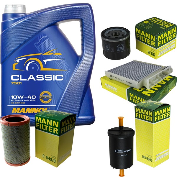 Mann Inspektionspaket 5L Mannol Classic 10W-40 FüR Renault Twingo II 1.2-image
