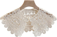 Detachable Hollow Crochet Collar Shawl False Fake Collar