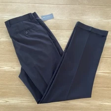 Pantalon De Traje Formal Daniel Cremieux Hombre 34x34 Plisados Oficina Negro