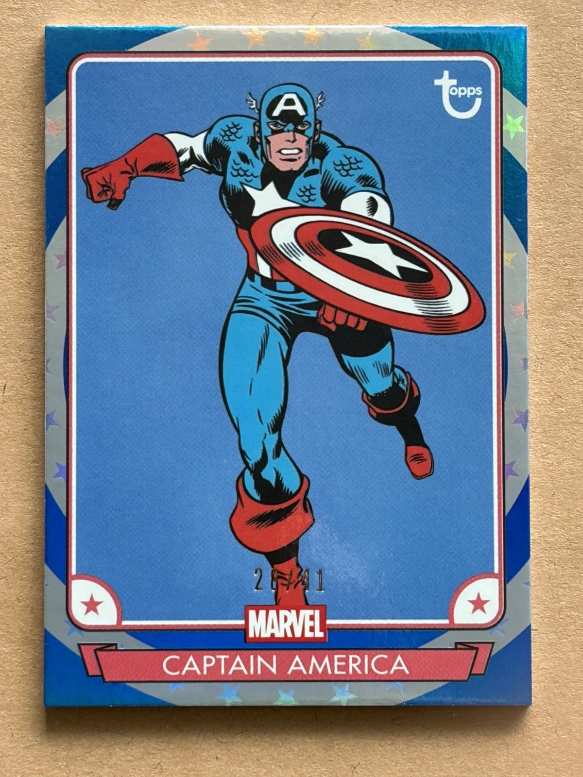 2026 Marvel Brooklyn Collection Captain America Blue and Silver /41