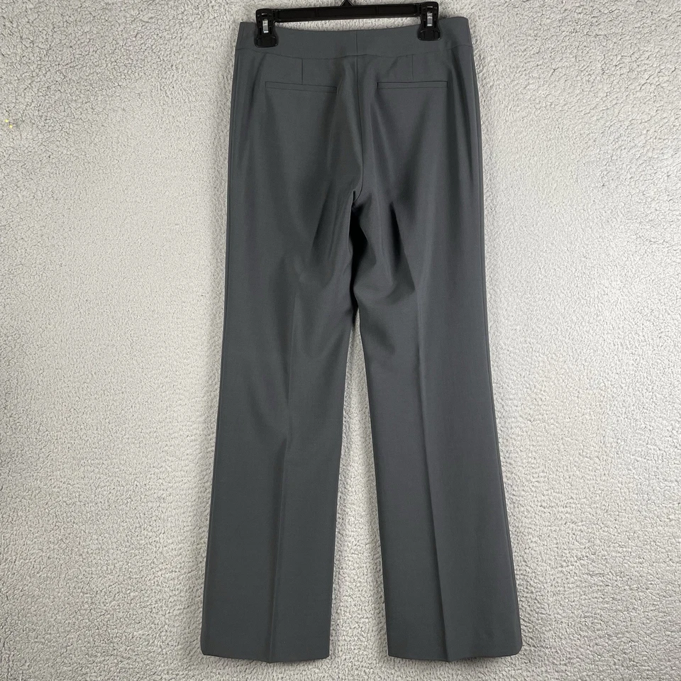 Pantalones de vestir Elie Tahari para mujer 6 grises mezcla de lana pantalones tiro medio carrera 29x32 Foto 2 de 4