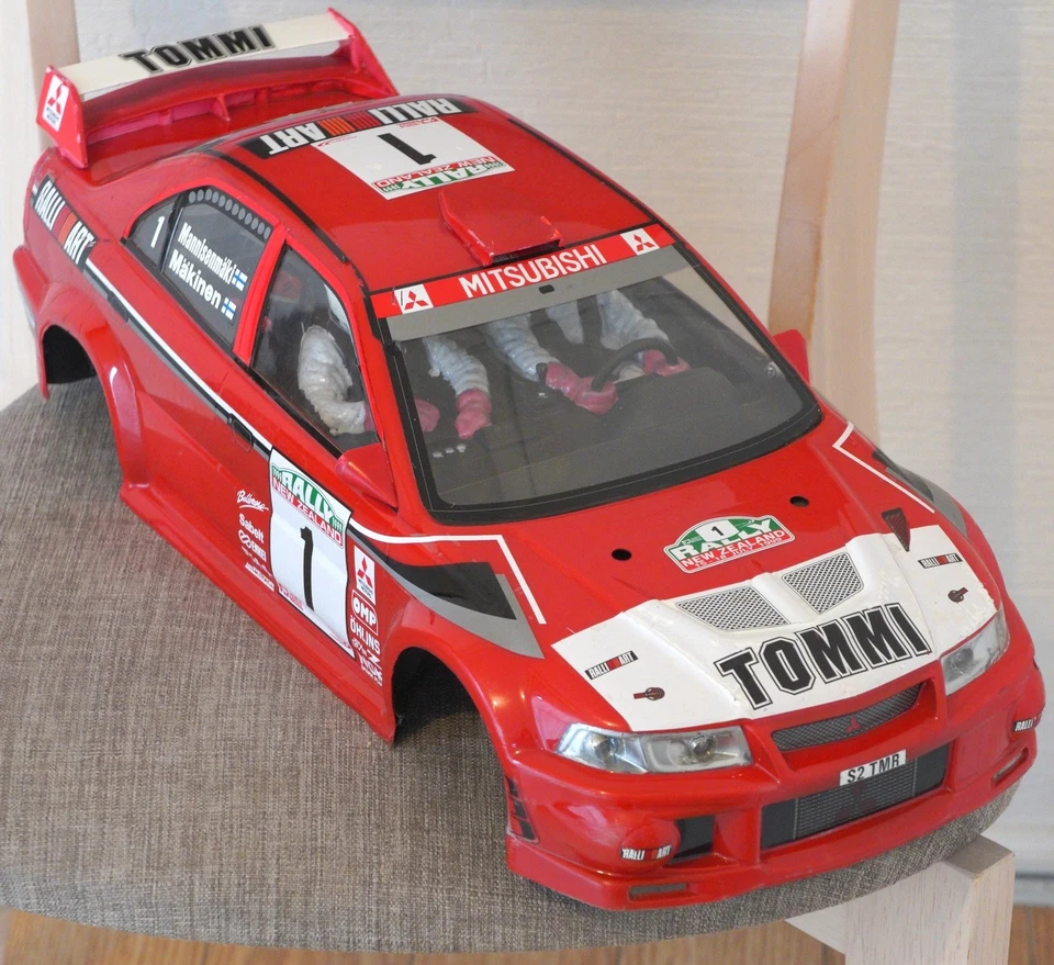 Vintage Tamiya 1/10 Mitsubishi Lancer Evolution VI WRC Tommi Makinen Body Shell - Image 4 of 4