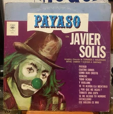 Javier Solis 1980 CBS LP Payaso G+ Mariachi Bolero Tex Mex