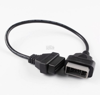 für Nissan 14 Pin to 16 Pin Female OBD2 OBDII Cable Diagnostic Adapter