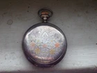 Antique Sterling Silver Men's Pocket Watch Case & Elgin Face Plate - No Watch